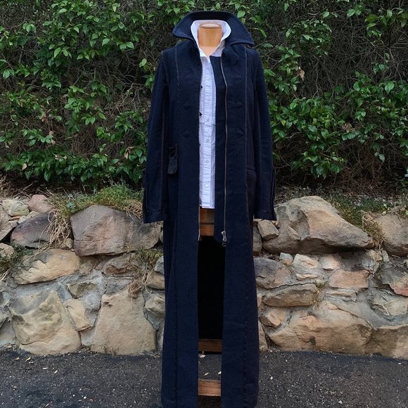 A.L.C. tailored wool duffle coat duster length - Picture 7 of 13